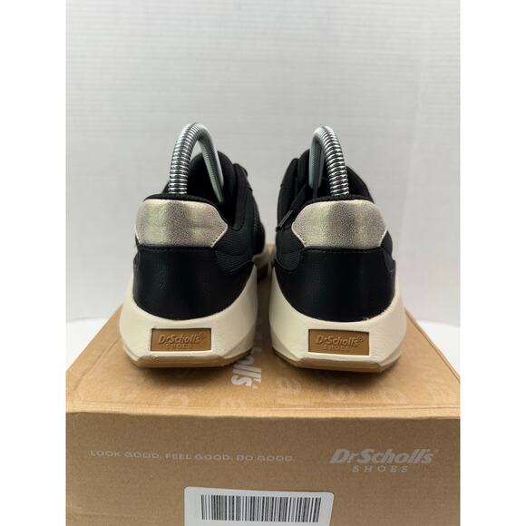 Dr. Scholl's Hannah Retro Women's Size 7 Black Athletic Ribbed Sneaker Shoes NEW - Picture 7 of 11